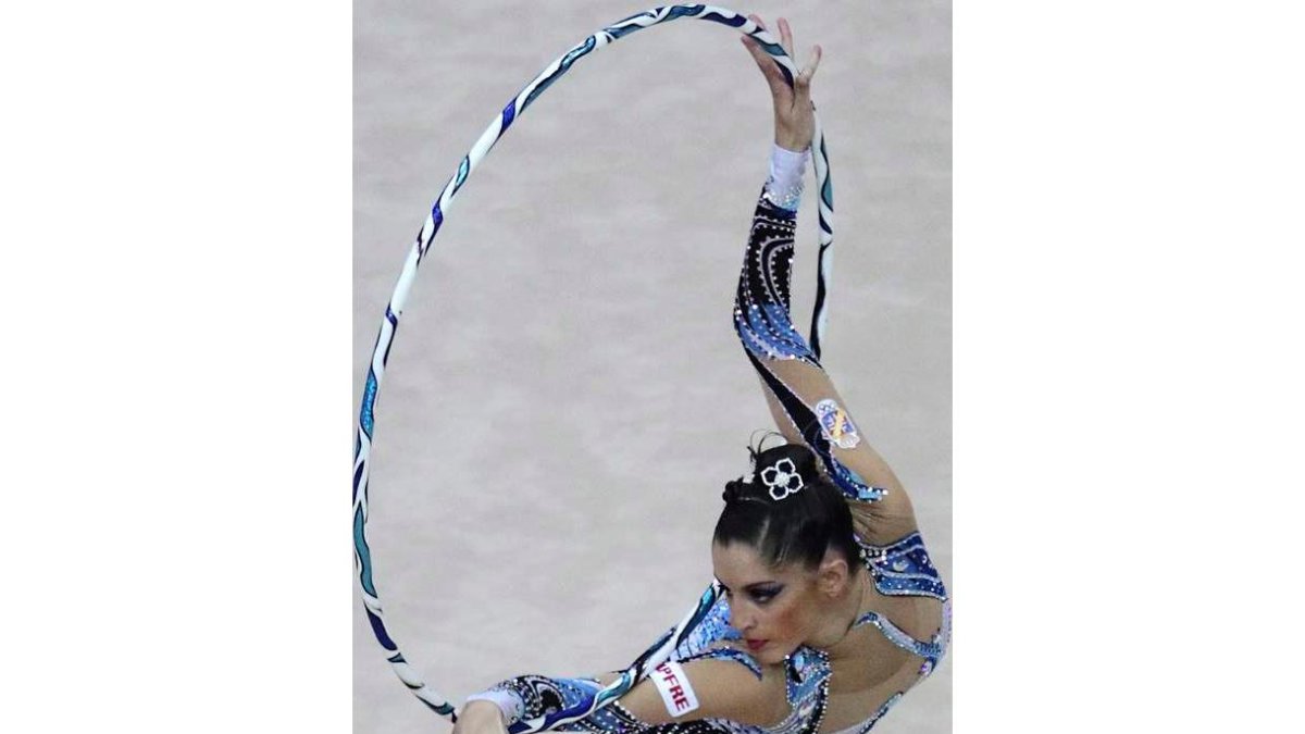 Carolina Rodríguez demostró en Rusia su clase con el aro.