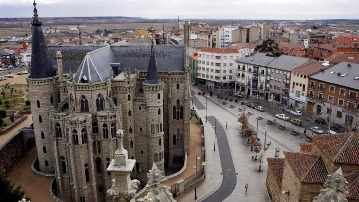 Vista aérea de Astorga