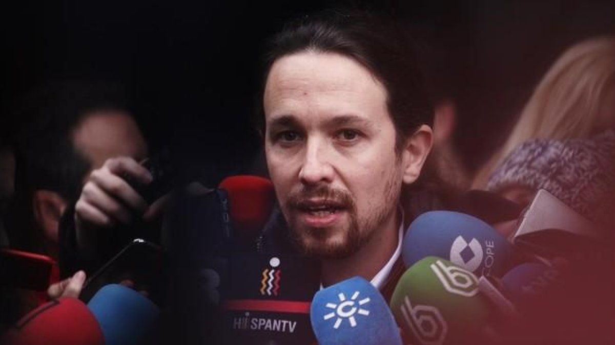 Pablo Iglesias a su llegada al consejo ciudadano estatal, en Madrid.