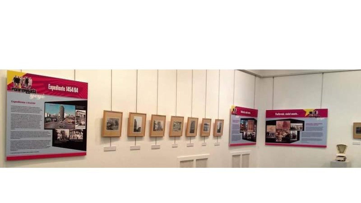 Un rincón de la exposición que se puede visitar hasta el próximo 16 de septiembre en la Casa de Cultura y Biblioteca Municipal de Ponferrada.