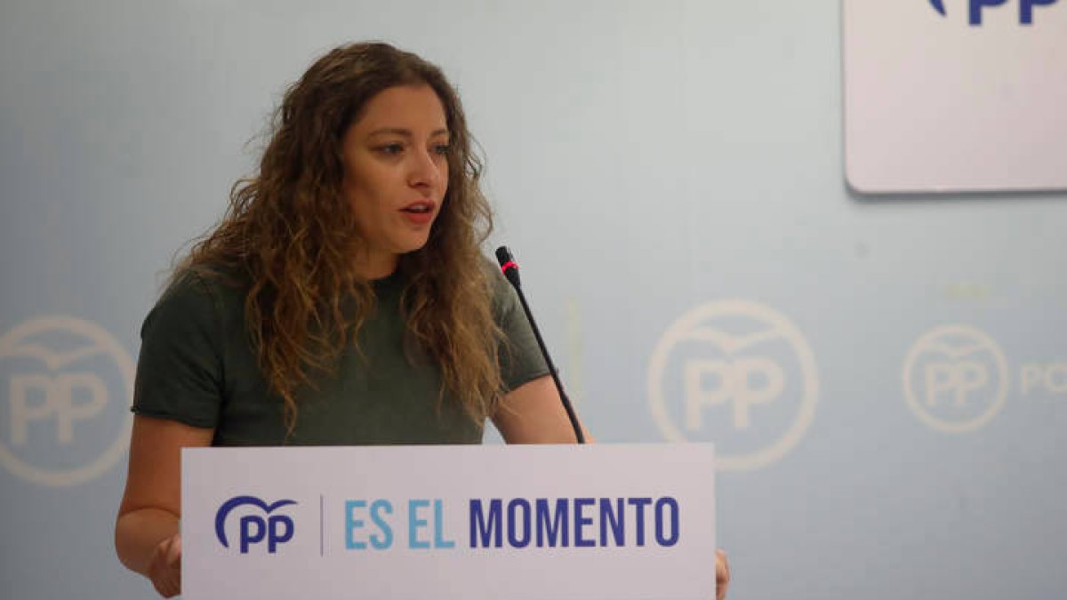 Imagen de la presidenta del PP de León, Ester Muñoz. DL