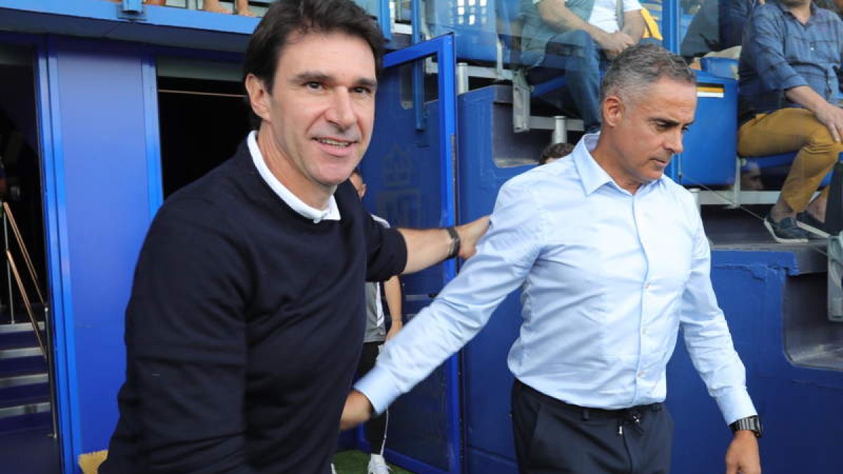 Karanka, que dirigió al Granada CF en El Toralín hace un mes, caía tras perder en Oviedo contra diez. LDLM
