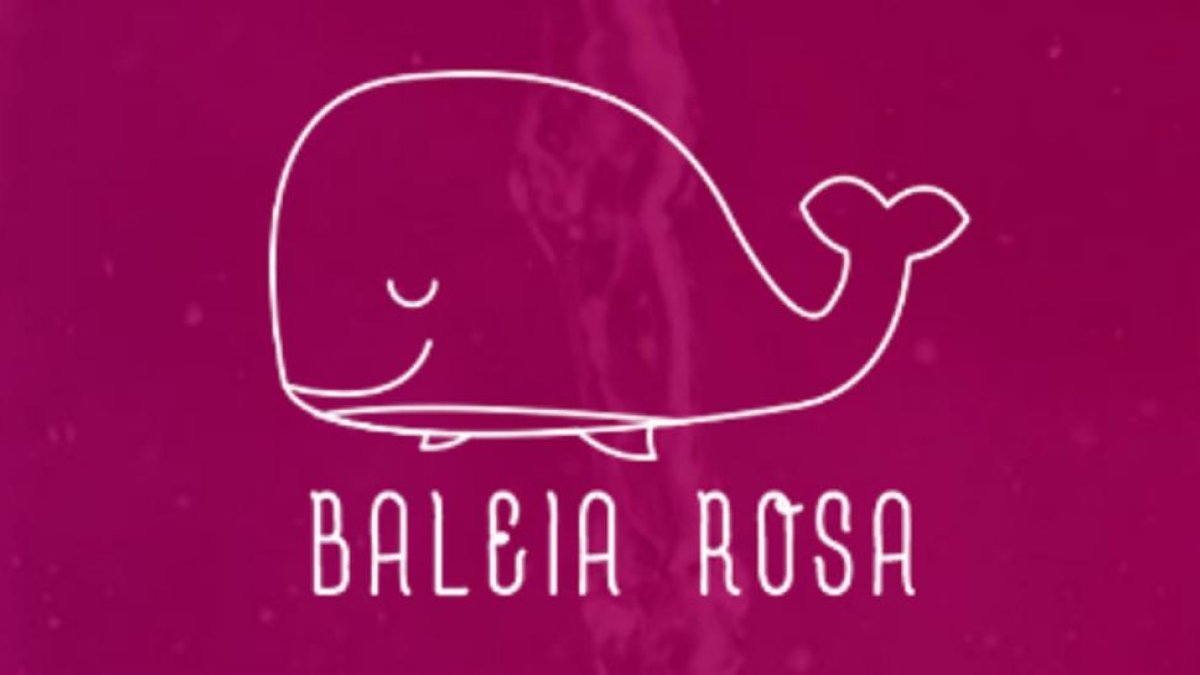 Imagen del juego en positivo de la 'Ballena Rosa'.