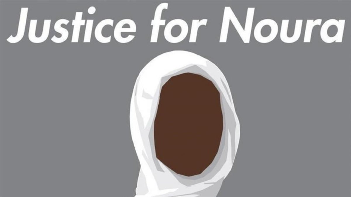 Imágen de la campaña Justicia para Noura difundida en redes.