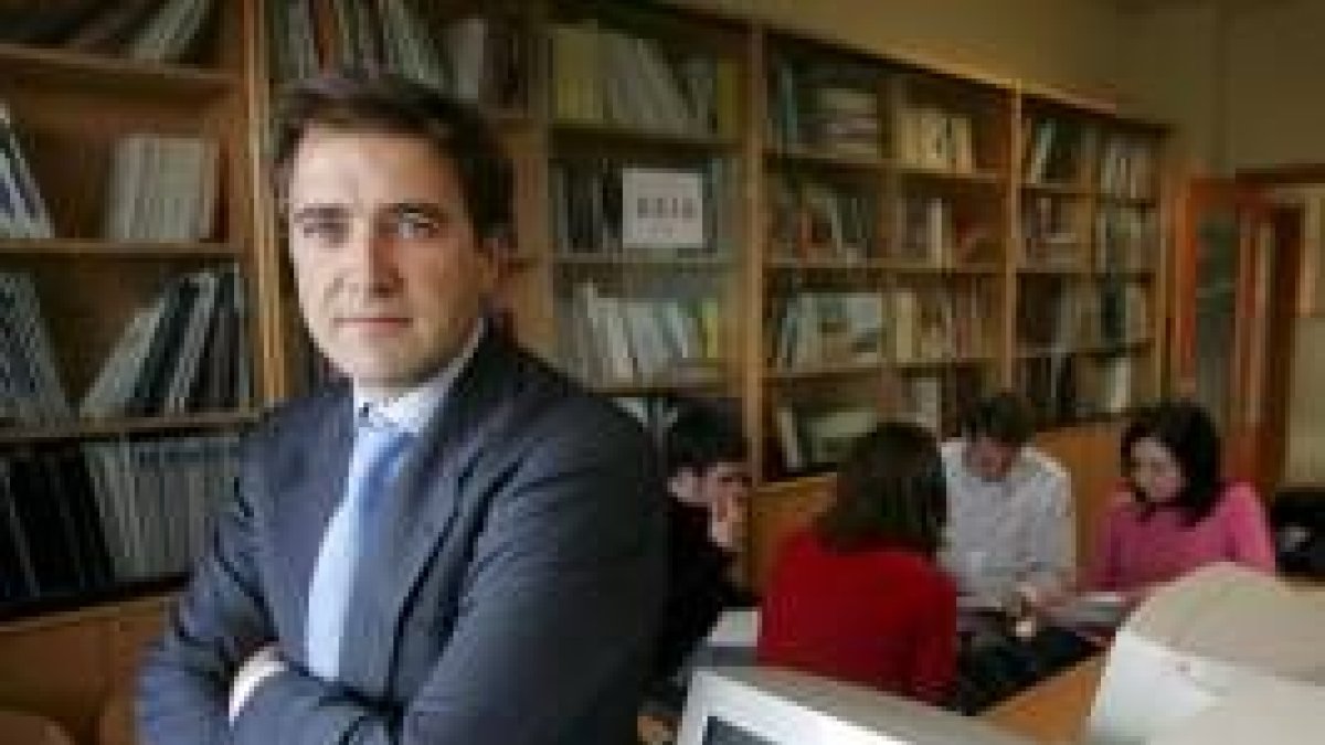 Jesús Rodríguez Castrejón, en el Máster de Finanzas de la ULE