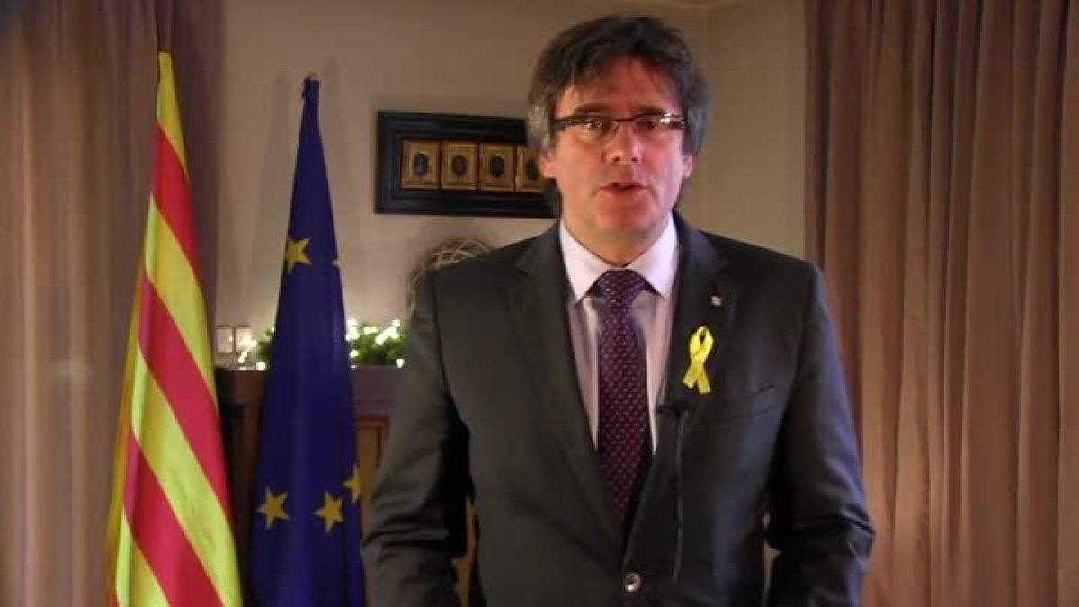 Mensaje de Carles Puigdemont desde Bruselas