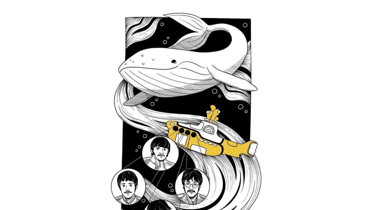 Ilustración sobre Los Beatles. DR