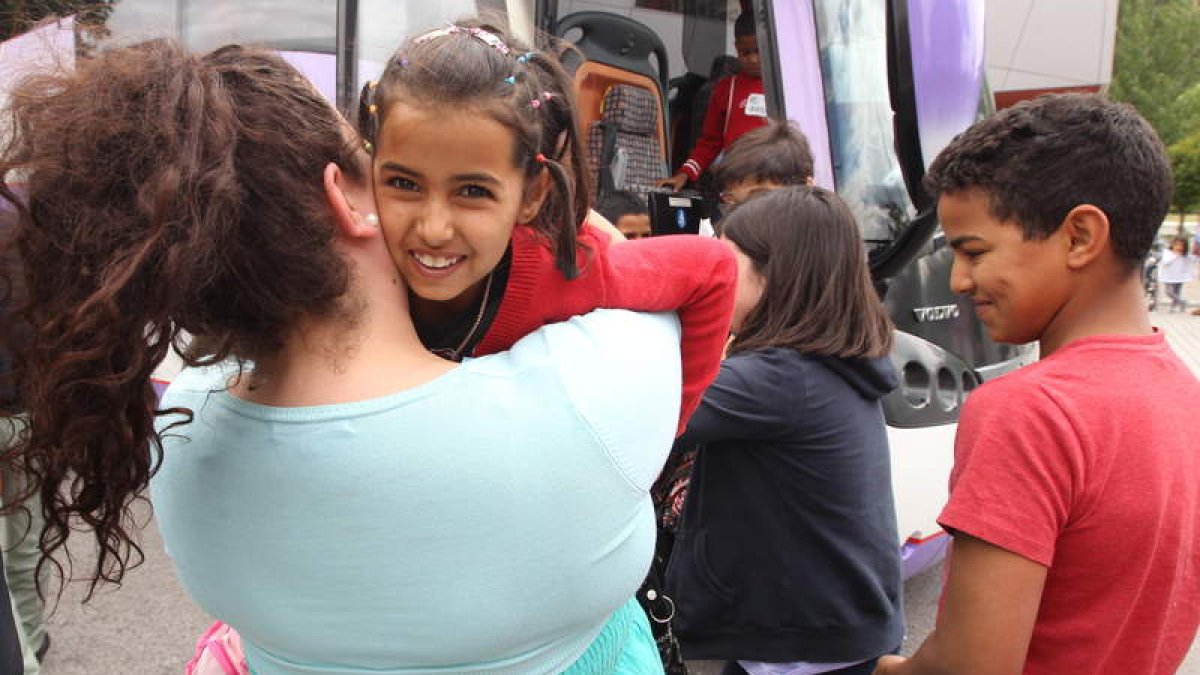 La llegada de los niños siempre es motivo de alegría.