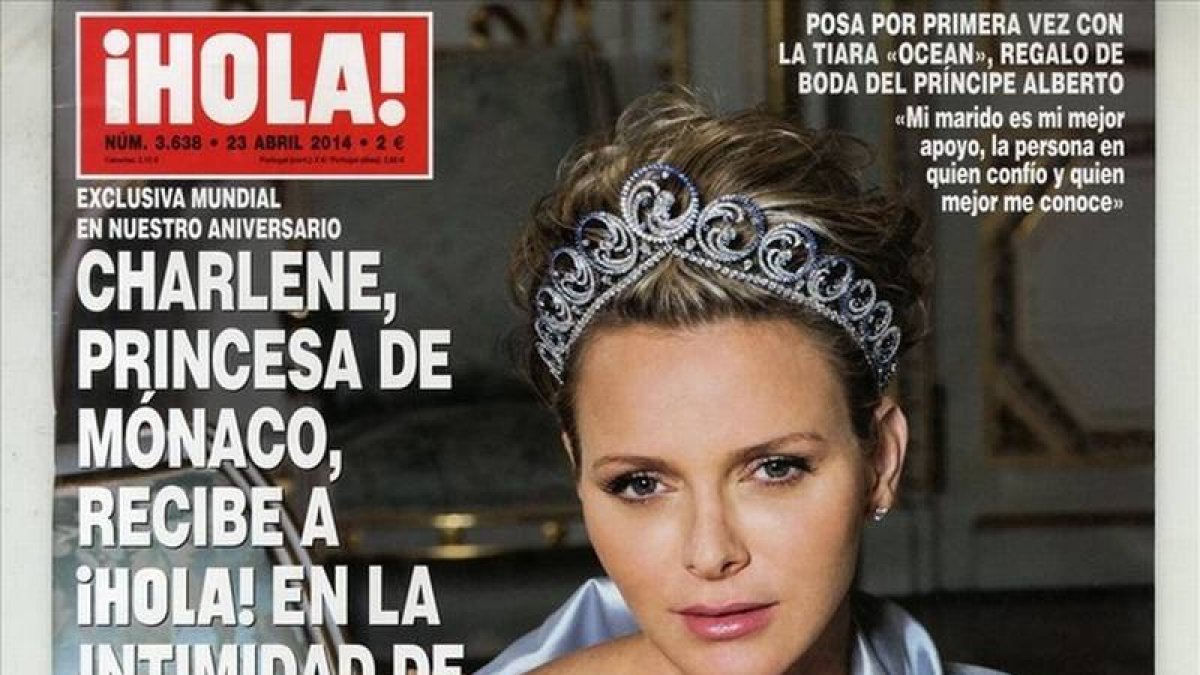 Charlene en la portada de la revista '¡Hola!'