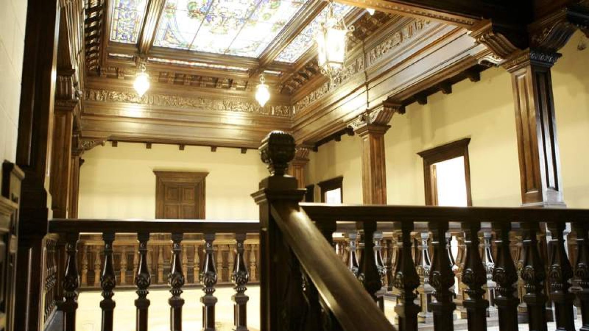 Interior de la Casona de los Pérez, actual sede de la Fundación Carriegos. RAMIRO