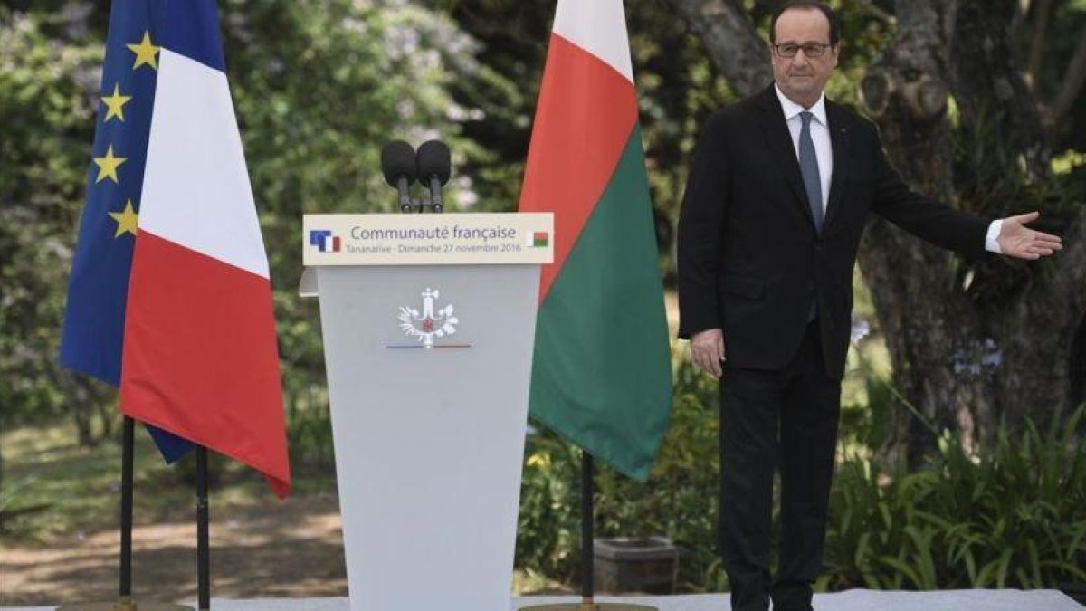 François Hollande, en la cumbre de la franconfonía en Antanaraivo.