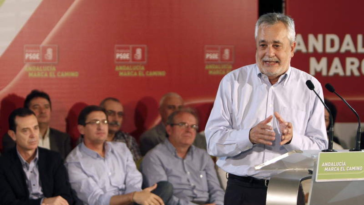 José Antonio Griñán en un acto del Partido Socialista Andaluz.