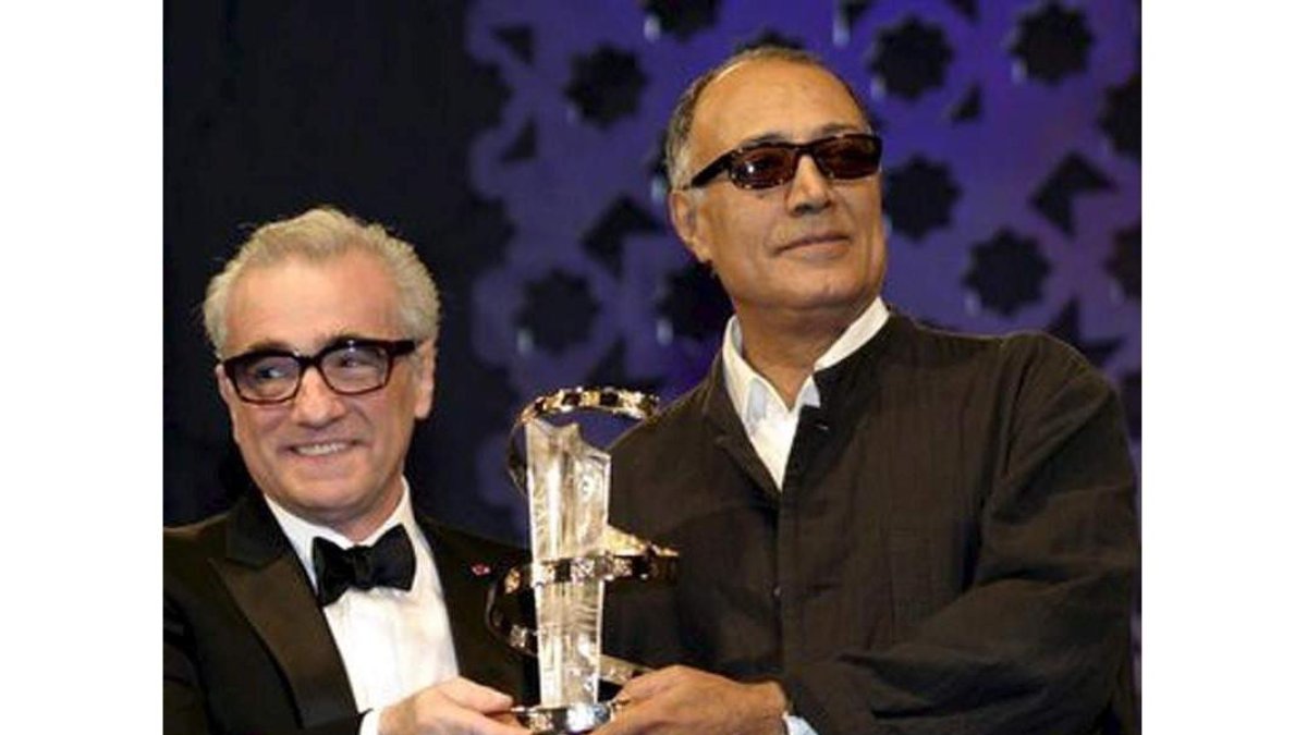 Abás Kiarostami junto a Martin Scorsese.