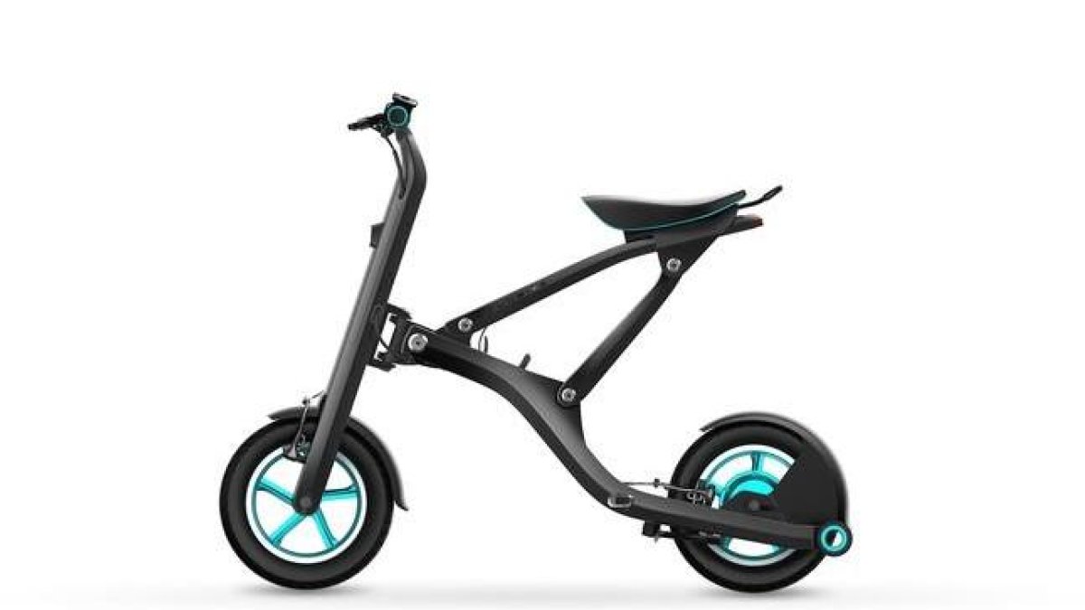 La bicicleta plegable eléctrica Yunbike X1.