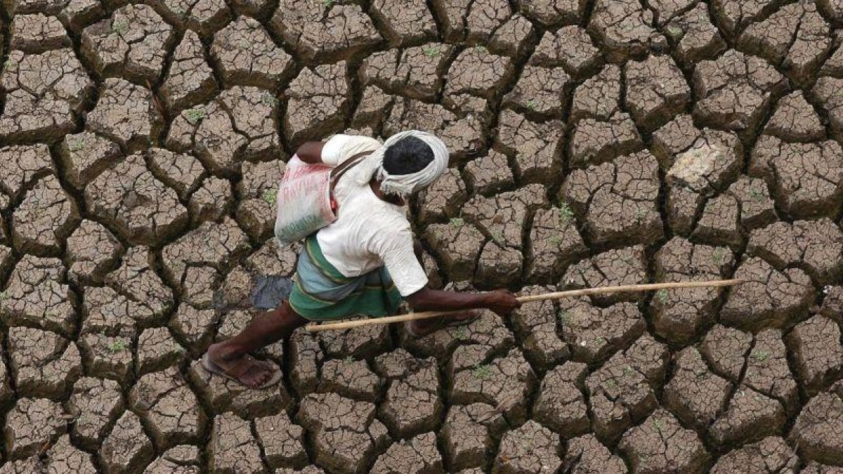 Sequía en la India, en una imagen de archivo.