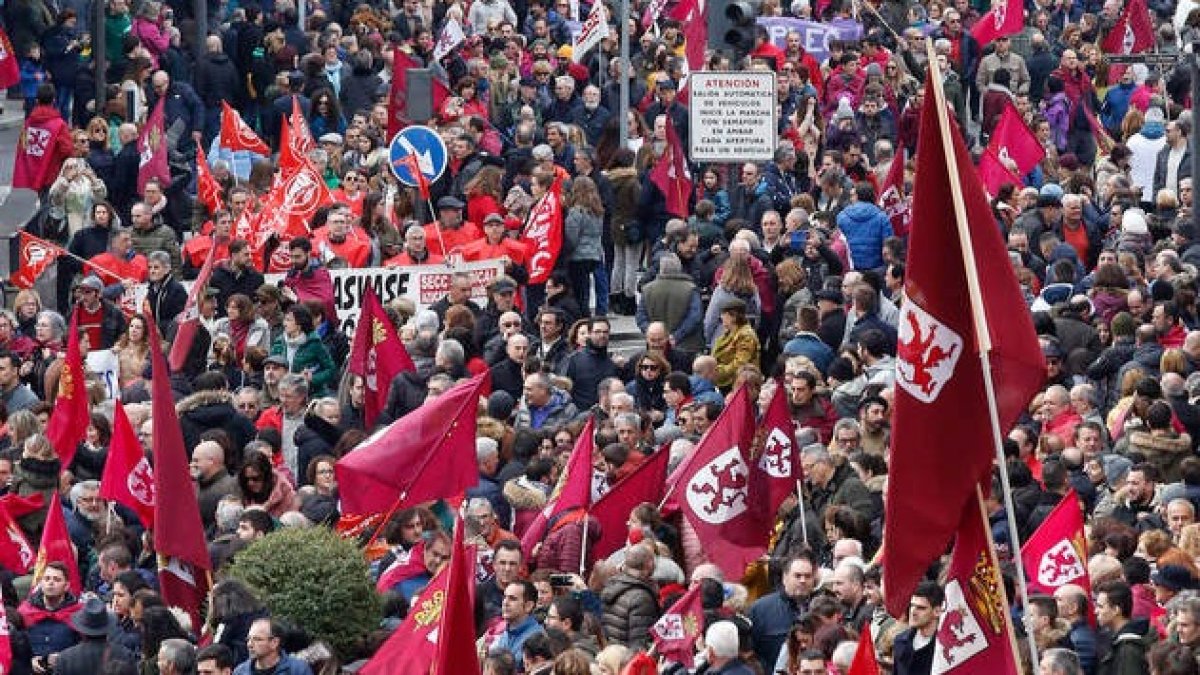 El 16 de febrero de 2020 fue la última gran marcha. FERNANDO OTERO