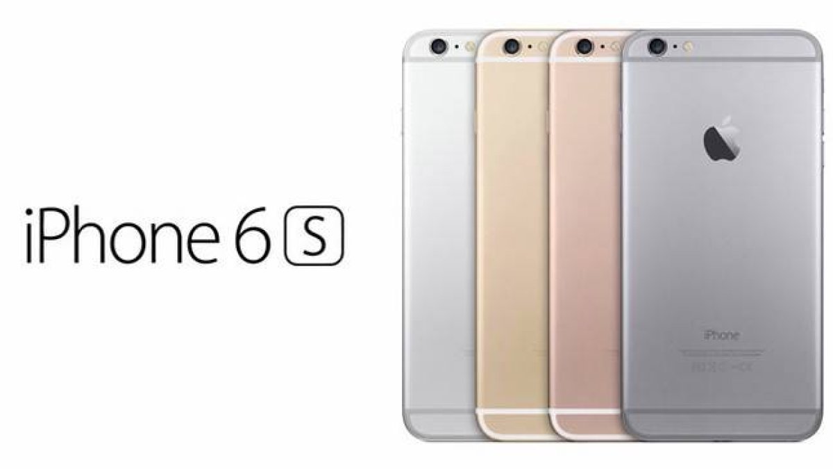 Imagen de los nuevos 'iPhone 6S' difundida por el portal Applesfera.com, incluyendo el color 'rosa oro'.