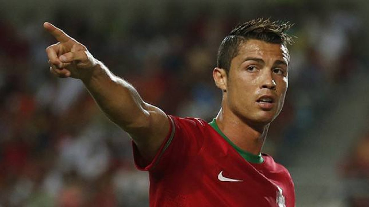 Cristiano Ronaldo, durante el amistoso de Portugal contra Holanda.