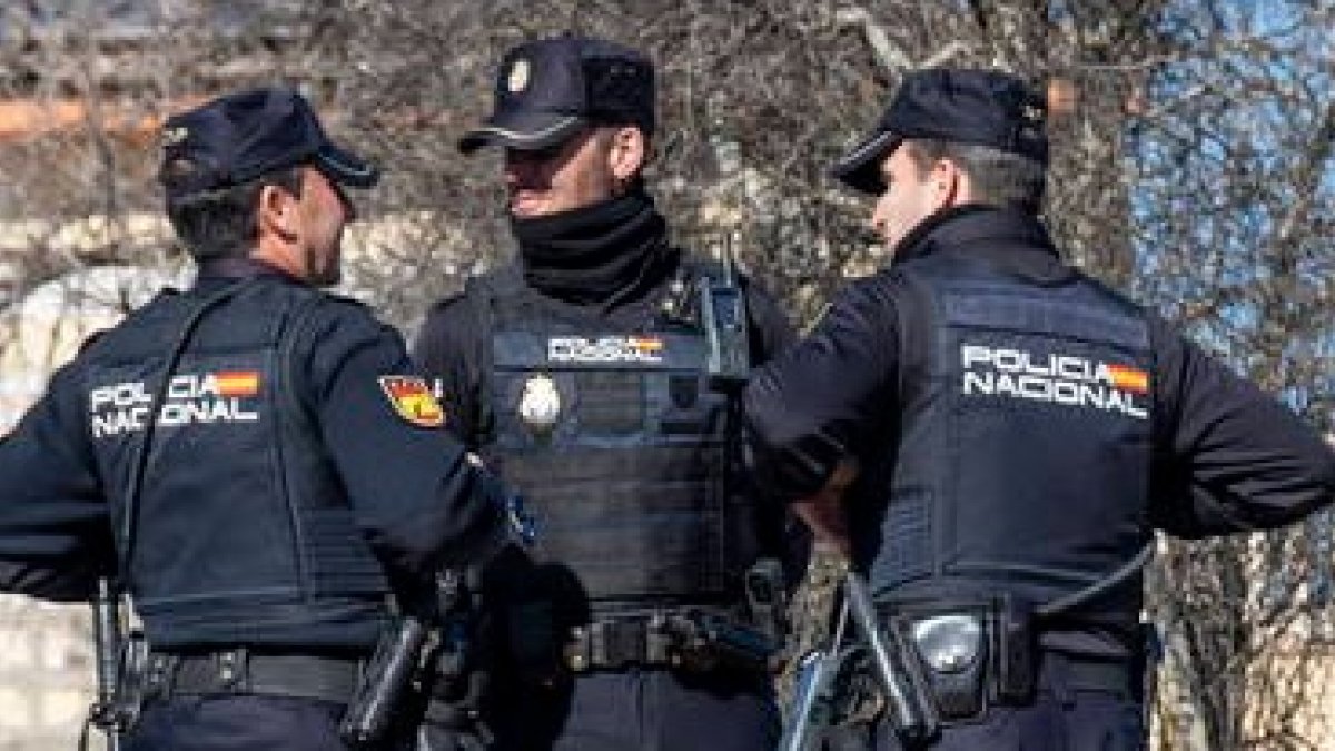 La Policía Nacional custodia el dinero encontrado en León. DL