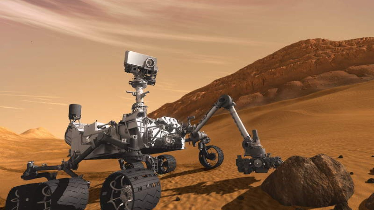 El robot ‘Curiosity’ investigará si existen o si se han dado alguna vez condiciones para que haya vida microbiana.