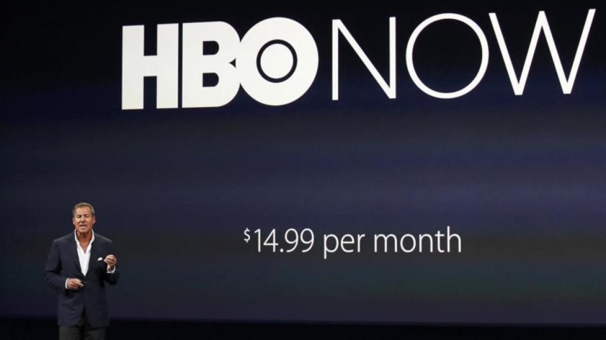 Richard Plepler, CEO de la cadena estadounidense HBO, en la presentación del nuevo servicio por internet en EEUU, HBO Now.