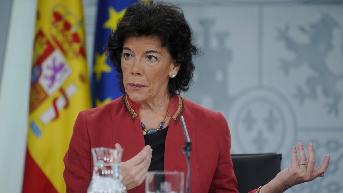 Isabel Celaá, esta tarde en rueda de prensa