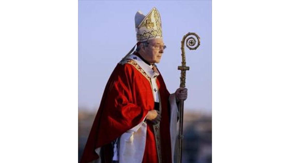 El cardenal George Pell, actual 'ministro' de finanzas del Vaticano, acusado de abusos sexuales a menores.