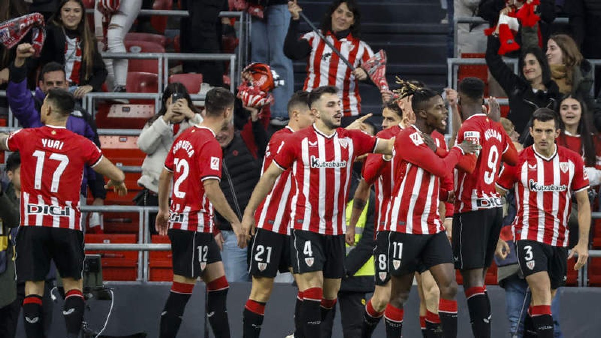 Triunfo importante del Athletic Club ante el Atlético. LUIS TEJIDO