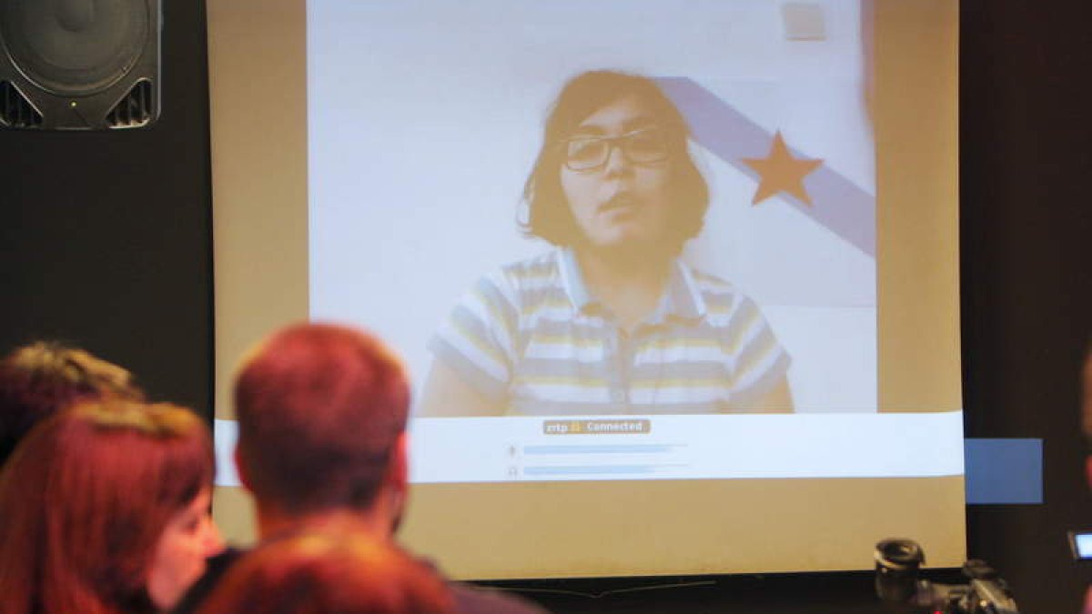María Osorio, en una videoconferencia pública el día 7