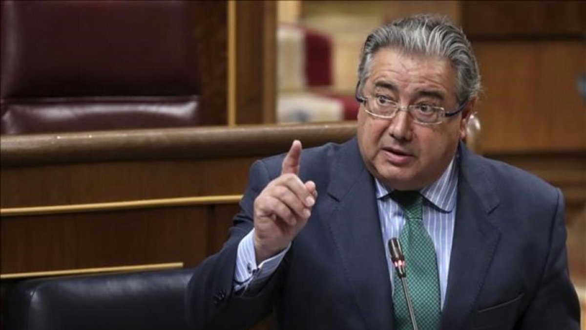 El ministro del Interior, Juan Ignacio Zoido, en una intervención en el Congreso.