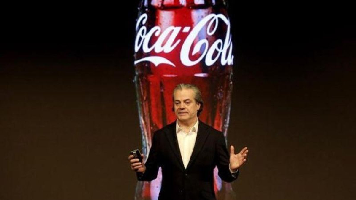 Marcos de Quinto, en una presentación de Coca Cola.
