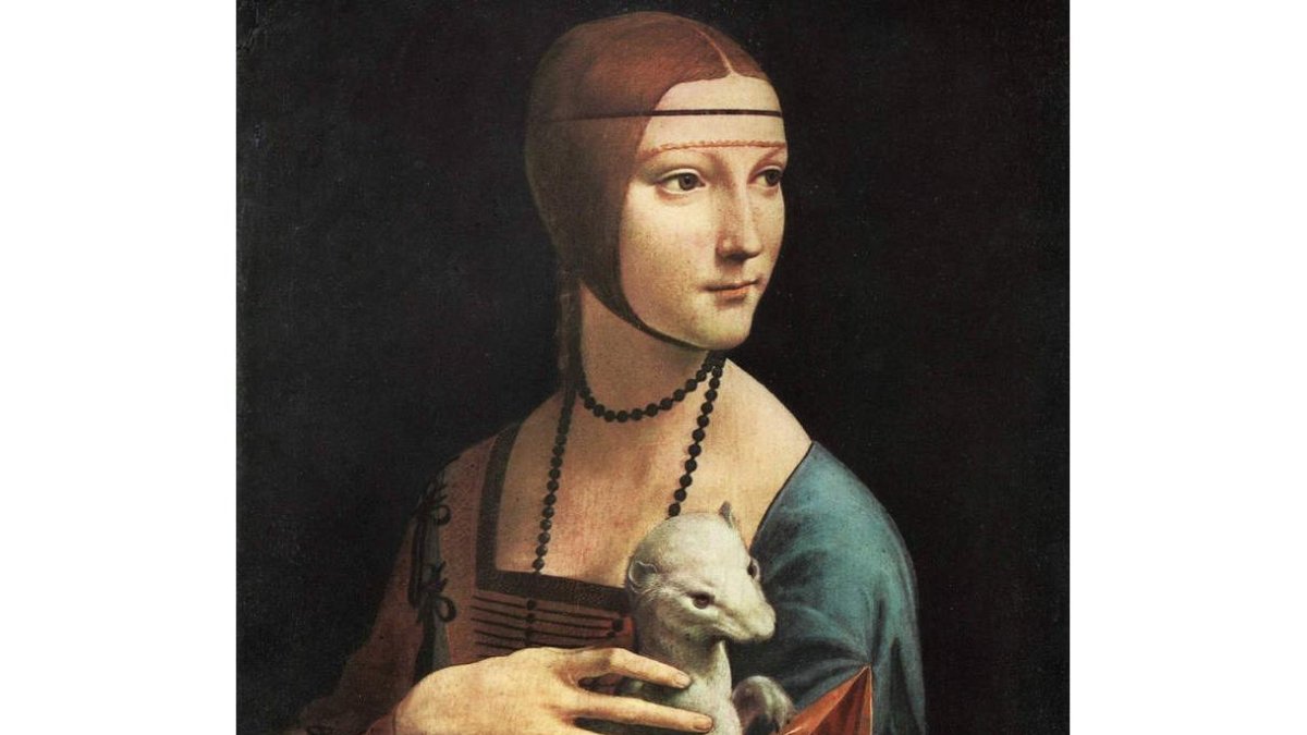 Detalle de ‘la dama del armiño’, de Leonardo Da Vinci. ARCHIVO