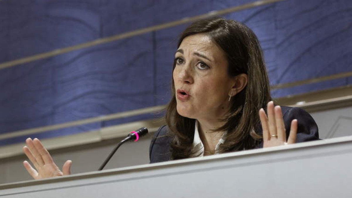 La portavoz parlamentaria socialista, Soraya Rodríguez.