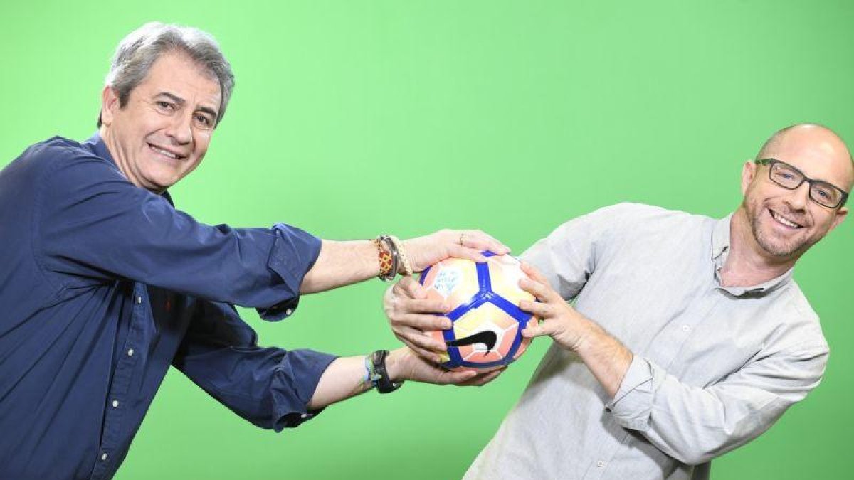 Manbolo Lama y Jesús Gallego, en una imagen promocional del nuevo programa 'El Golazo de Gol', del canal deportivo Gol.