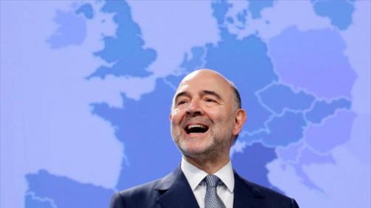 El comisario europeo de asuntos económicos, Pierre Moscovici, en una comparecencia en Bruselas.