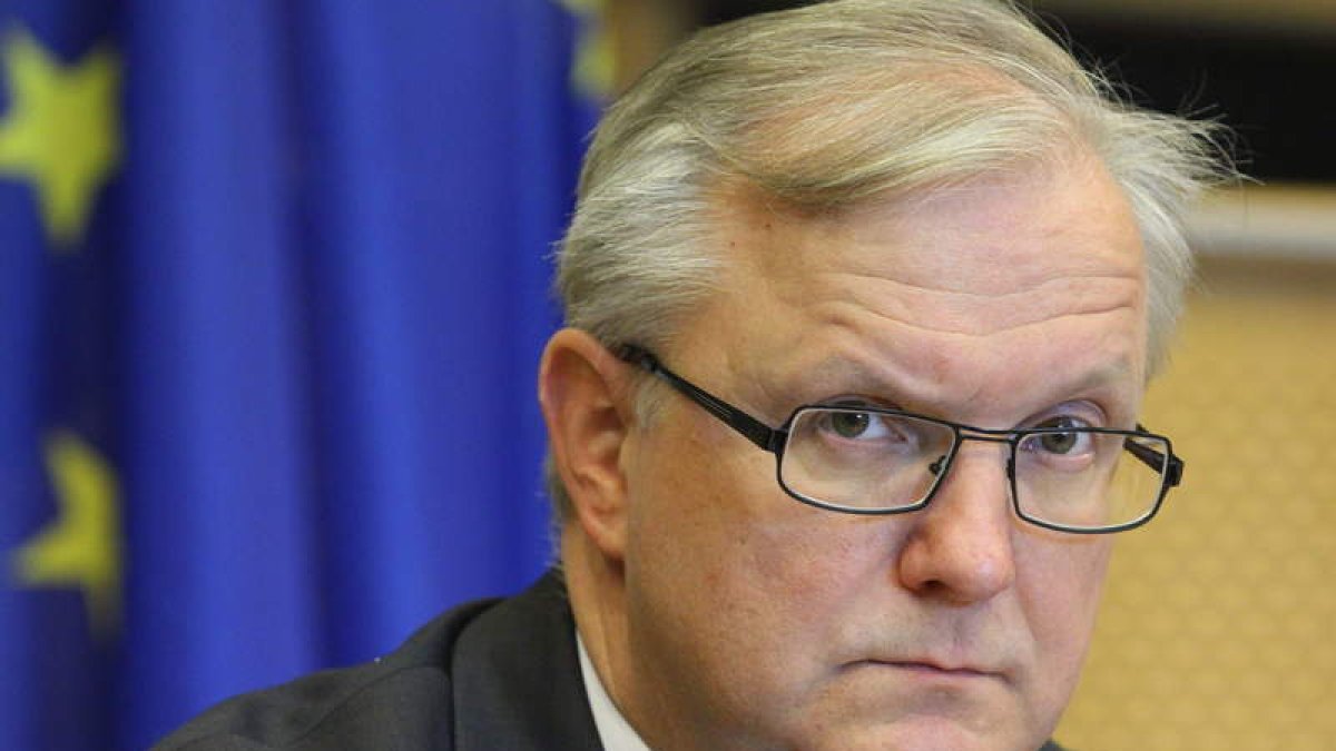 Olli Rehn, en la reunión de la Comisión de Asuntos Económicos y Monetarios del PE.