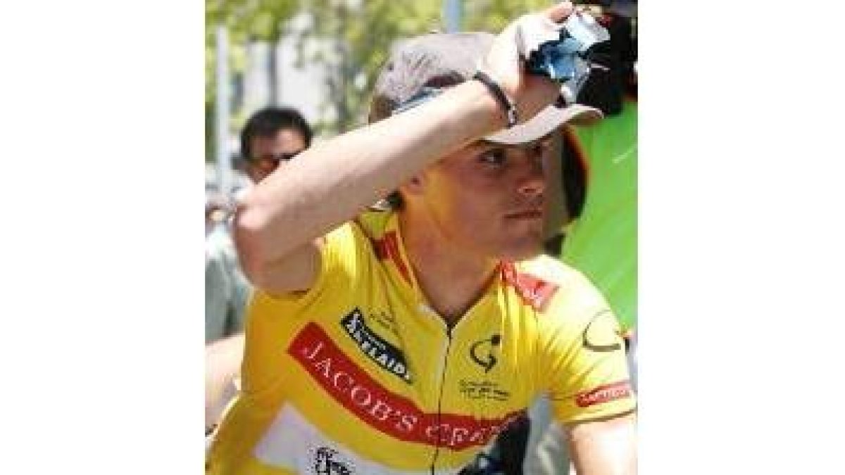 El ciclista murciano Luis León, vencedor del Tour Down Under