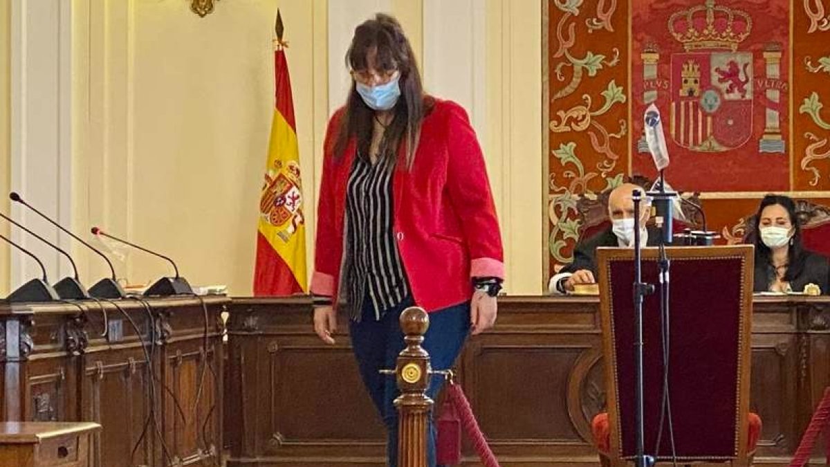 La procesada, en un juicio anterior celebrado en la Audiencia Provincial. M.Á.Z.