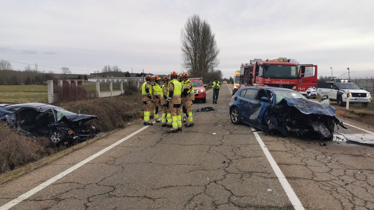 Primer accidente mortal en León en 2024, en las inmediaciones de Lorenzana. DL