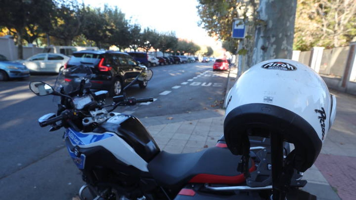 Una moto de la Policía Local.