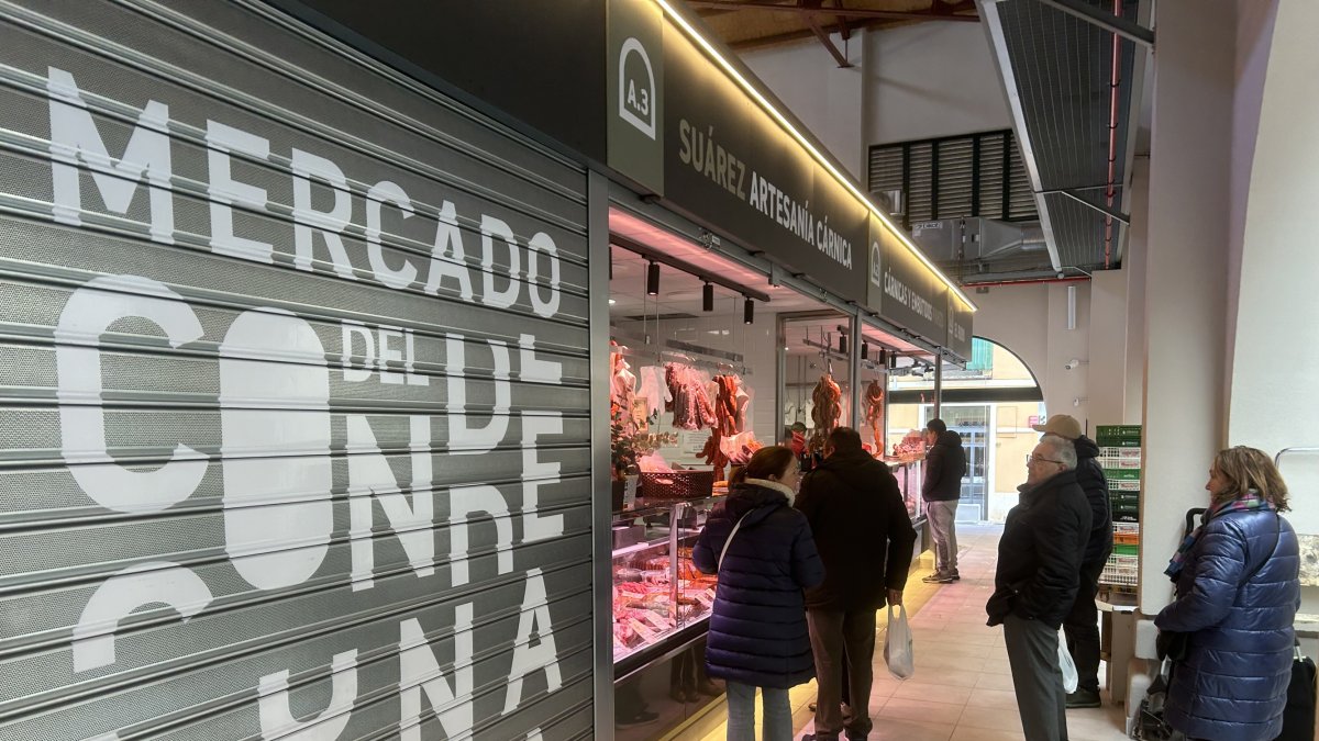 El mercado del Conde Luna estrenó este viernes la primera fase de las nuevas instalaciones.