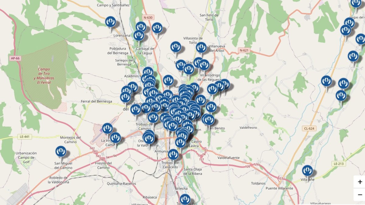 524 sombras de León: lugares para gemir de placer