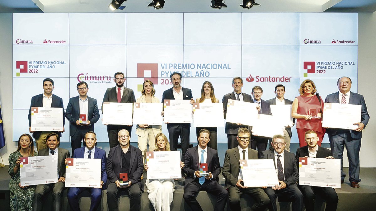 Los ganadores de los premios Pyme del Año 2022.