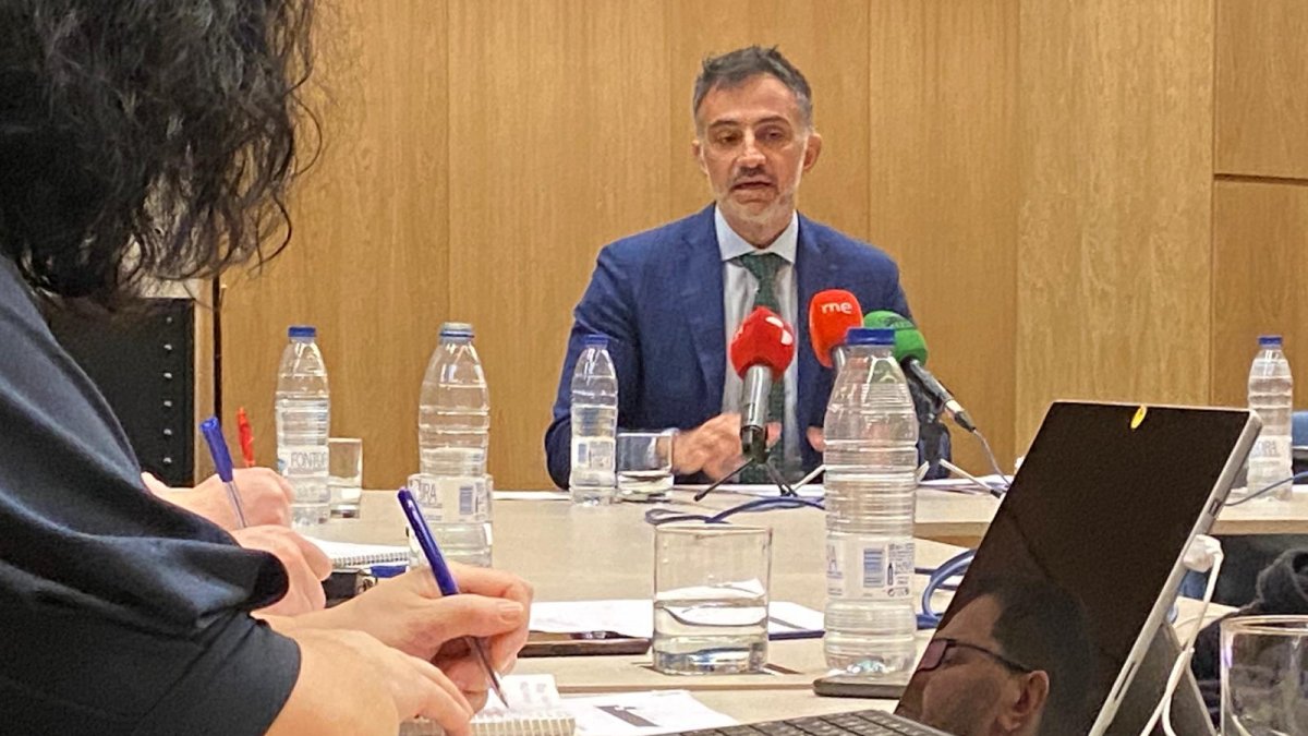 Iannnis Virvilis, portavoz de la Comisión Europea en España, este miércoles en León.