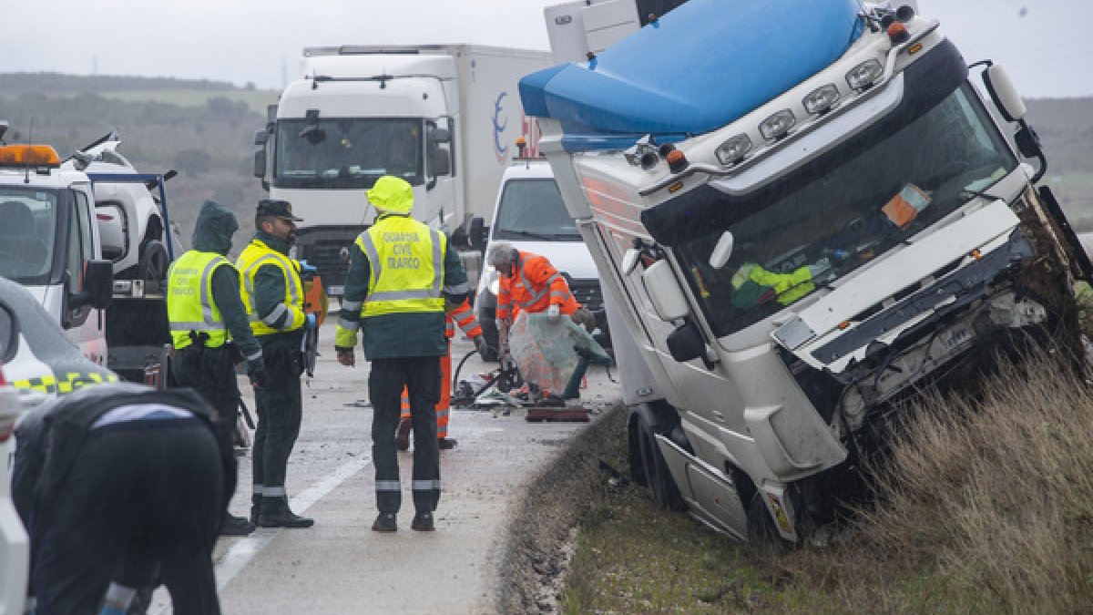 Accidente de tráfico en Ágreda.