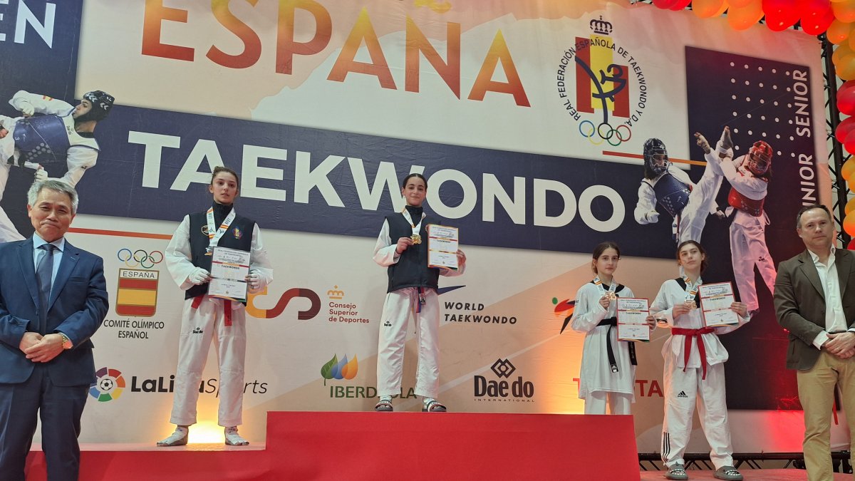 La deportista del Club Taekwondo León Chaima Zahraoui