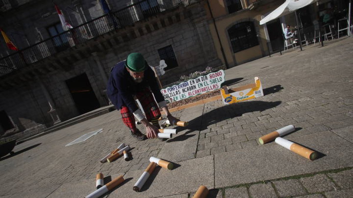 Perfomance para concienciar en Ponferrada