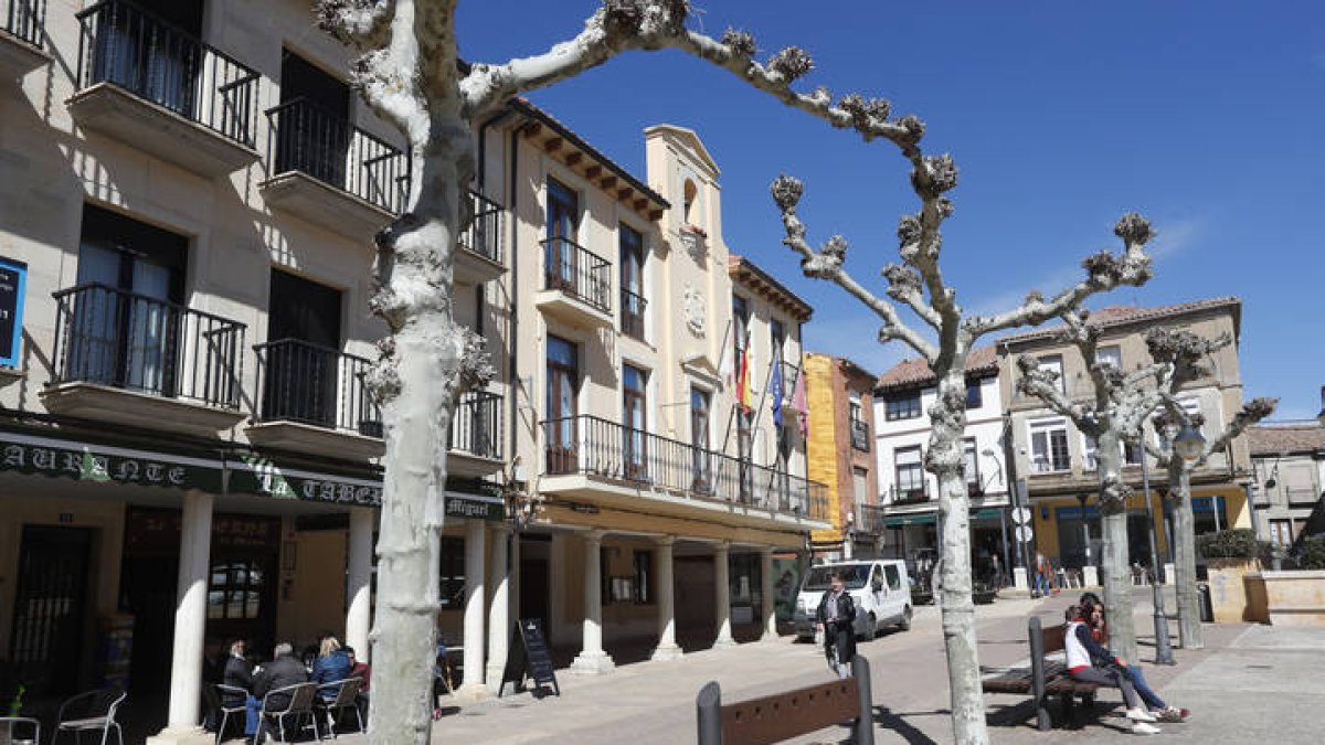 Fachada del Ayuntamiento de Sahagún.