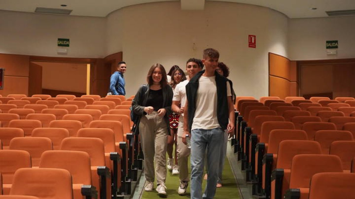 Estudiantes de Erasmus en León.