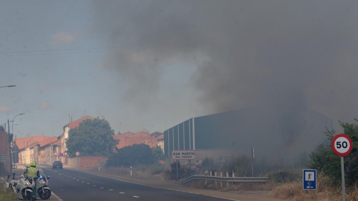 La intensa Huma dificultó la visibilidad a los conductores al acceso por la zona..